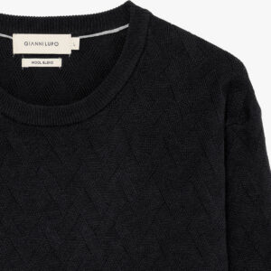 Maglione girocollo in misto lana – nero (Copia)