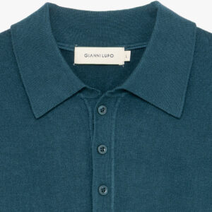 Polo in maglia – pavone